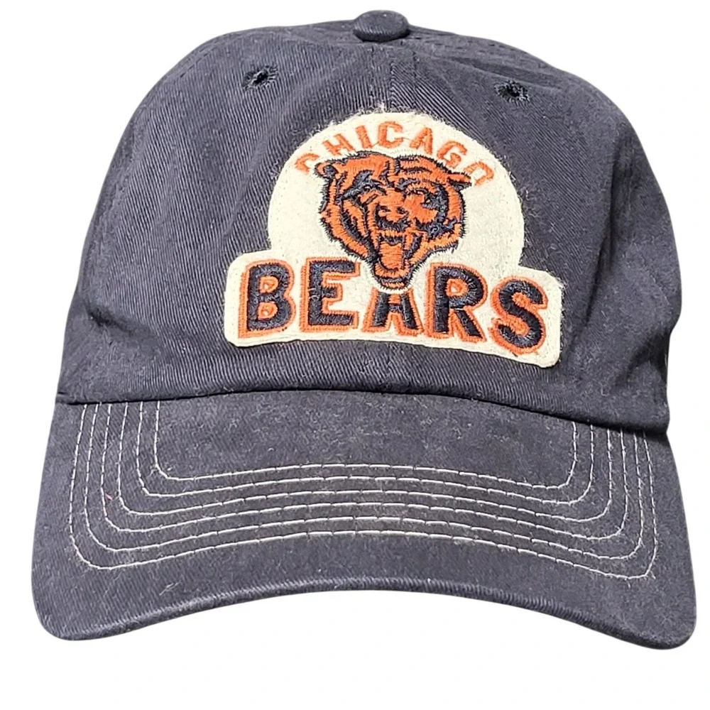 47 Brand Chicago Bears Kids Hat Navy Blue NFL Baseball Cap Adjustable Strapback